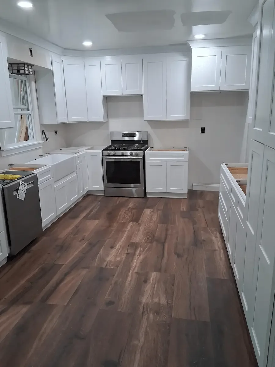 Custom kitchen in bespoke new home